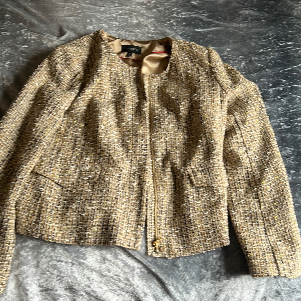 Talbots Women’s Gold Jacket Size 8